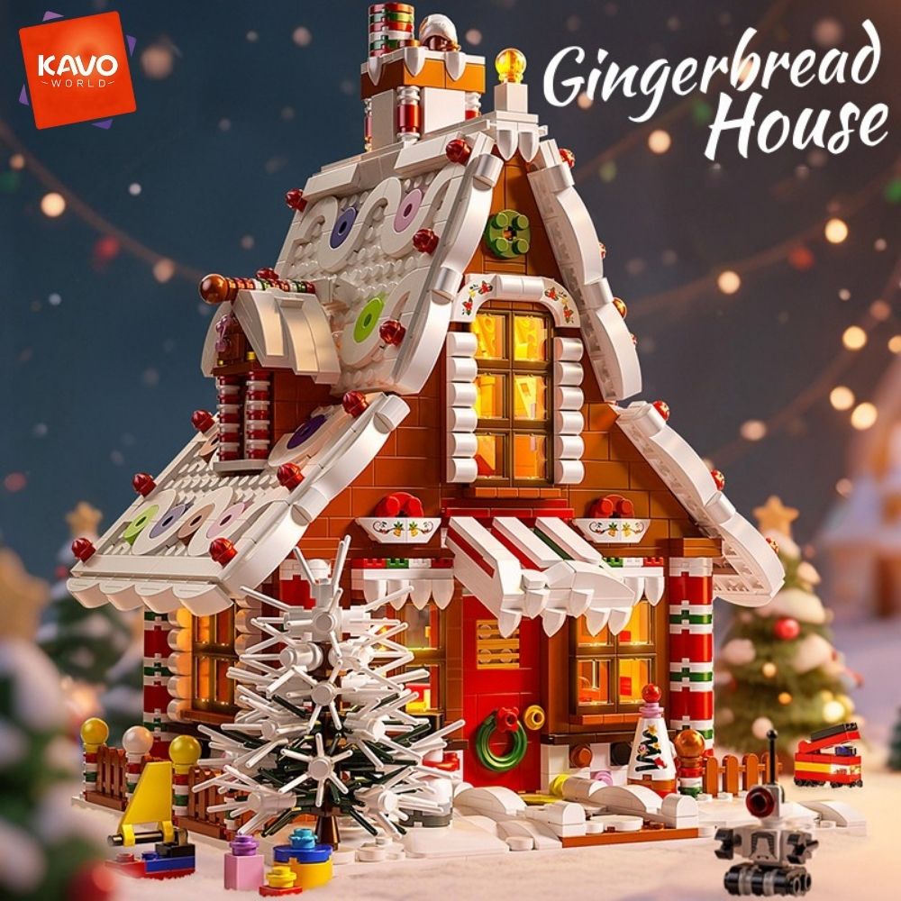 Home Fragrance Gingerbread - KAVOWORLD 1614 elementów Świąteczny Domek z