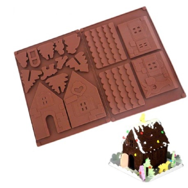 Home Fragrance Gingerbread - 3D świąteczny dom foremka na czekoladki