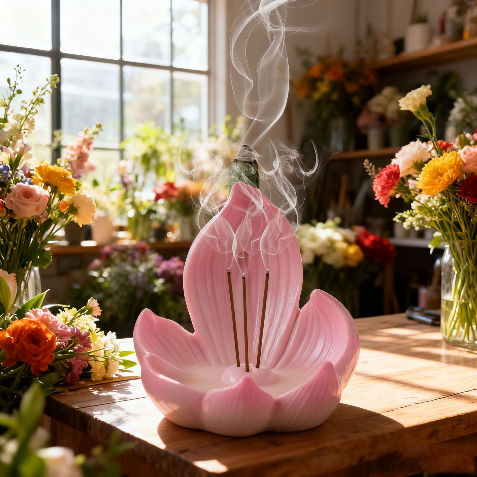 Home Fragrance Incense Sticks - Podstawka na kadzidła z żywicy w