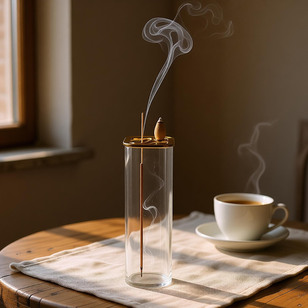 Metalowy szklany podwójny paln – Home Fragrance Incense Sticks recenzja i cena