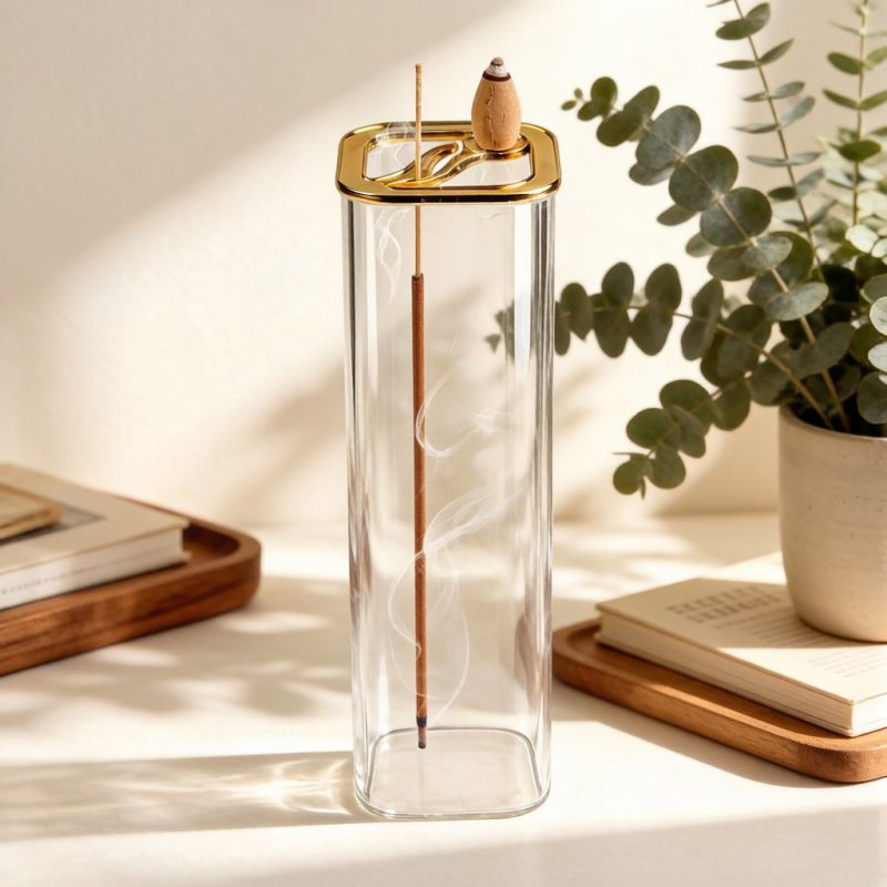 Metalowy szklany podwójny paln – Home Fragrance Incense Sticks recenzja i cena