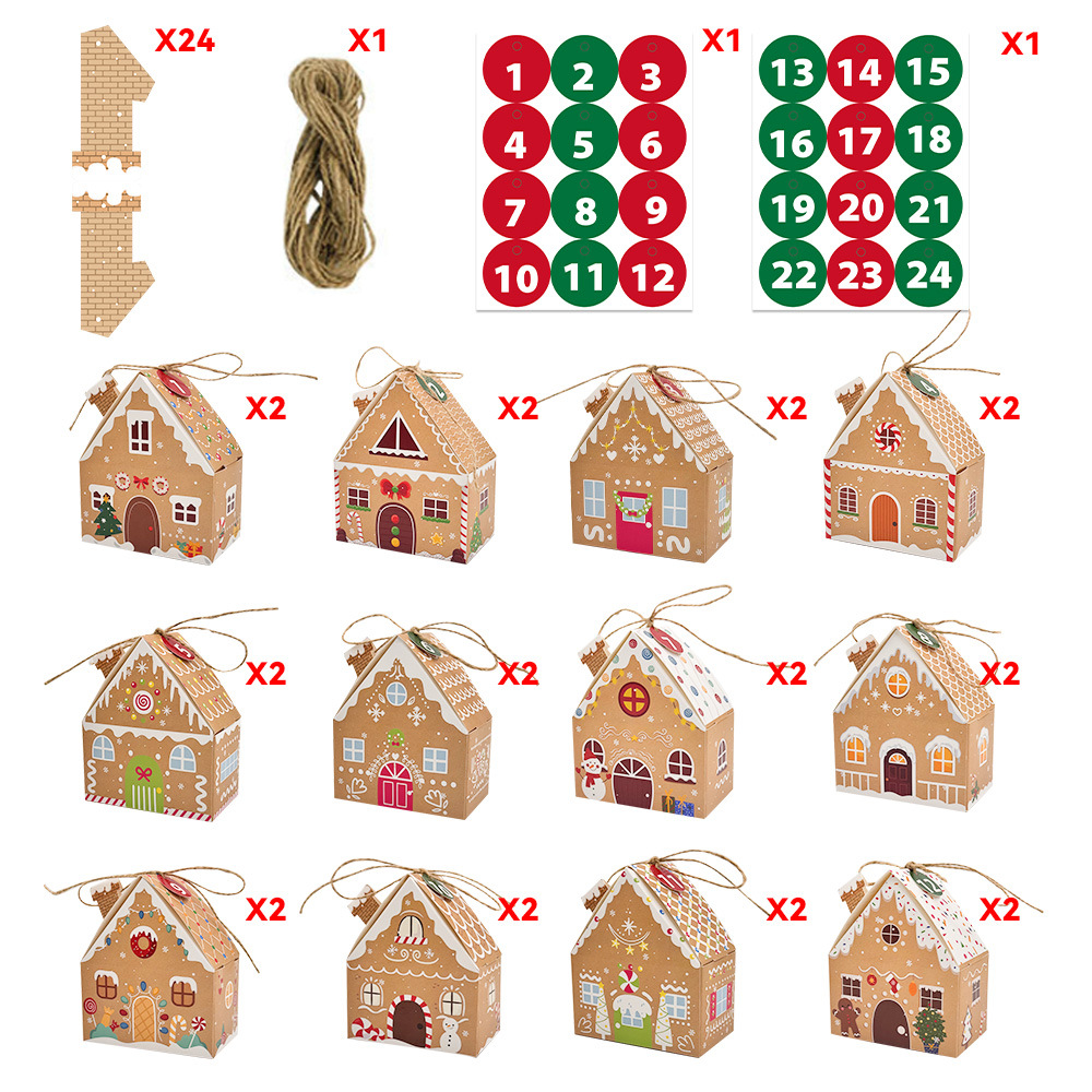 24 szt. Świąteczne pudełka na  – Home Fragrance Gingerbread recenzja i cena