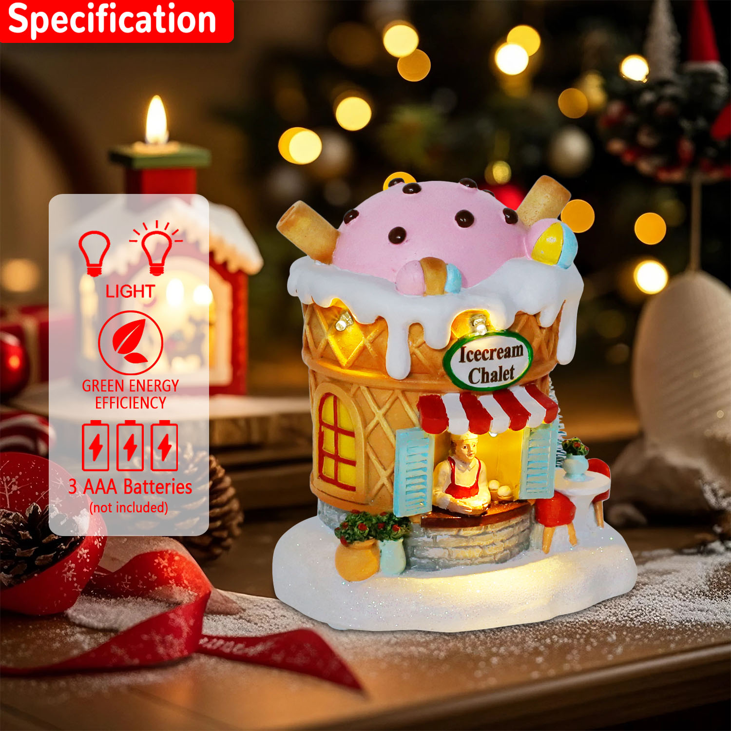 Świecący Domek z Piernika, Dek – Home Fragrance Gingerbread recenzja i cena