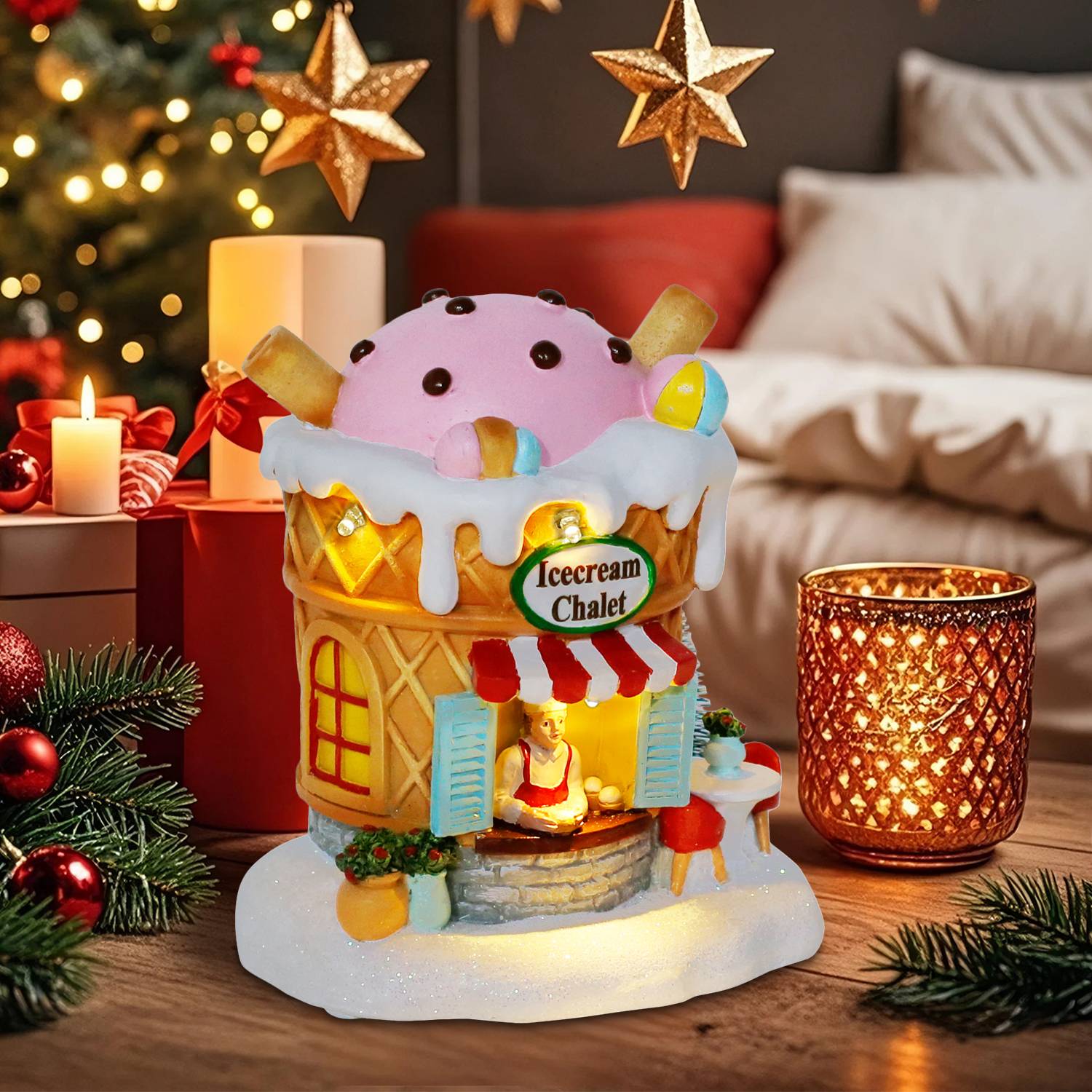 Świecący Domek z Piernika, Dek – Home Fragrance Gingerbread recenzja i cena